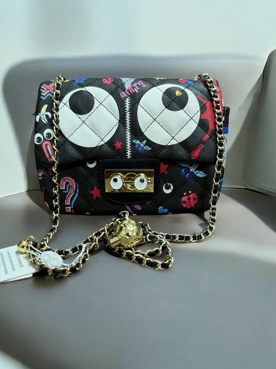 Eye Theme Bags - Owl Eyes Black