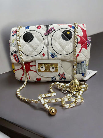 Eye Theme Bags - Owl Eyes White