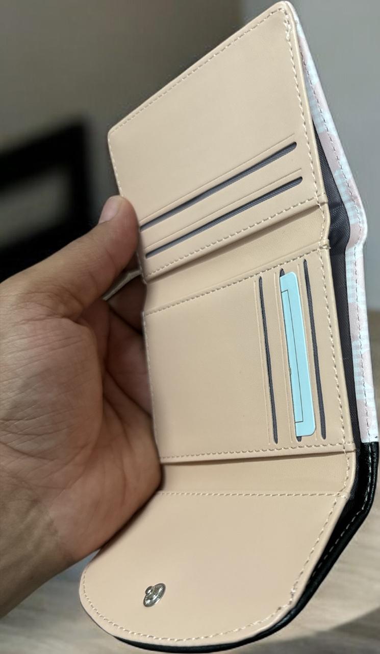 Sleek Snap Wallet Purse