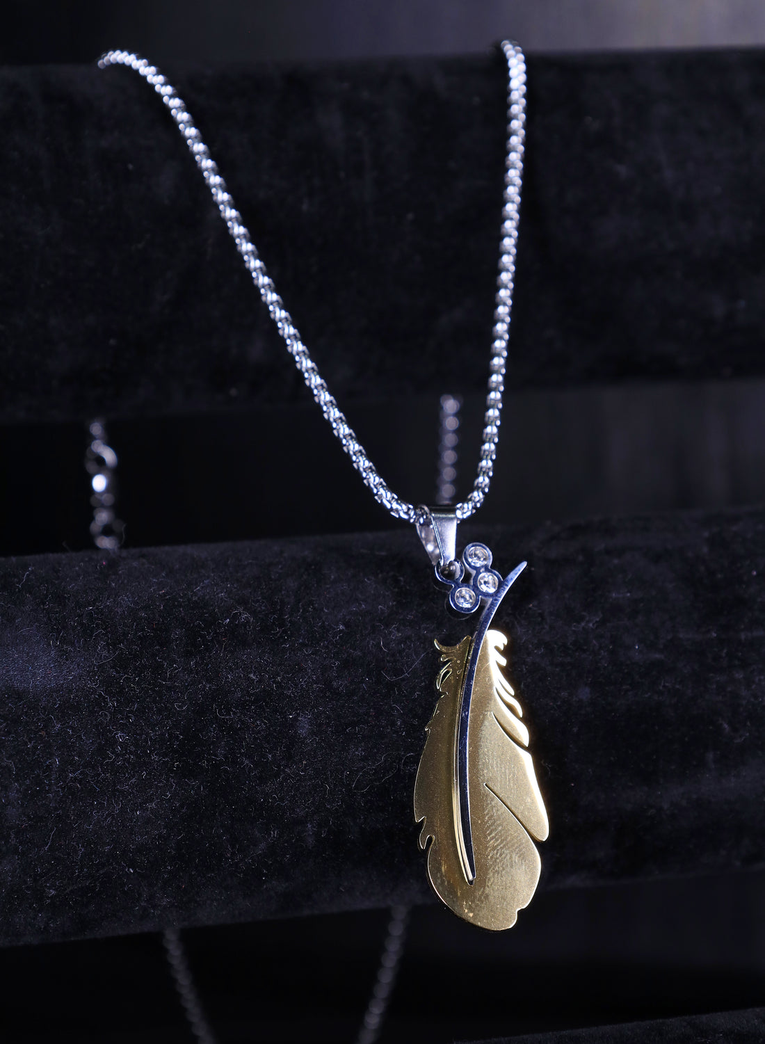 Gold Feather Chain