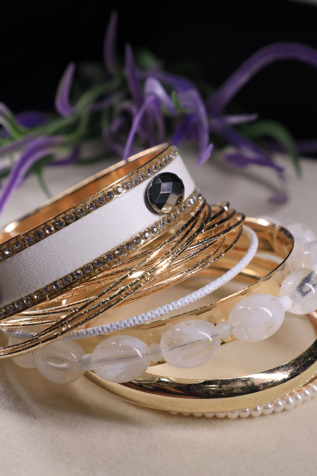 Golden Harmony Bangle Set