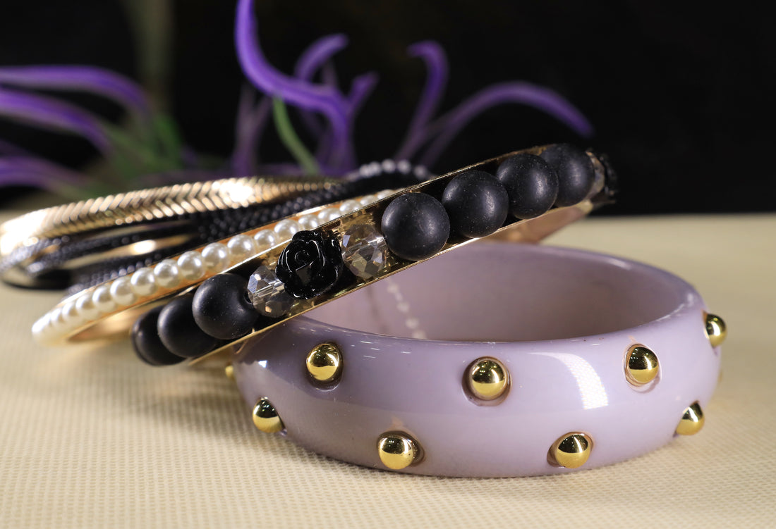 Gilded Whisper Bangles