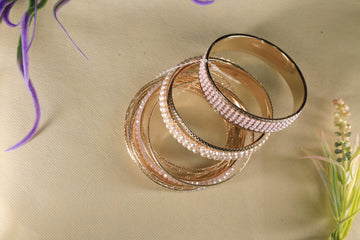 Golden Mirage Bangle Set