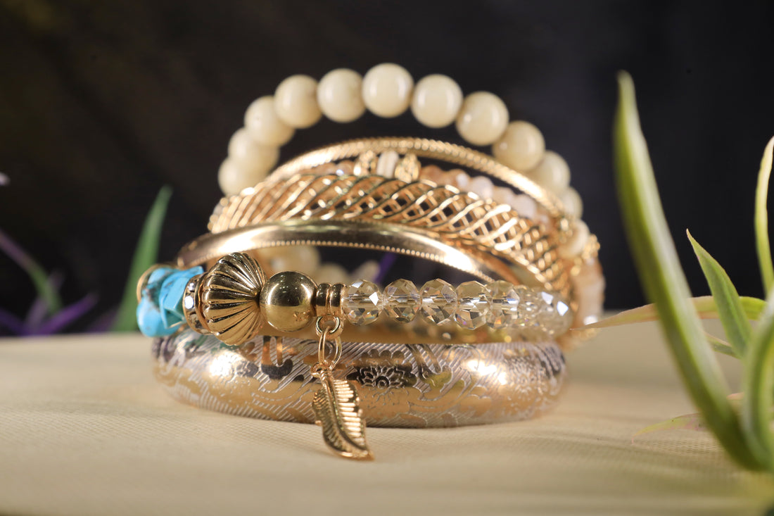 Divine Glimmer Bangle Set