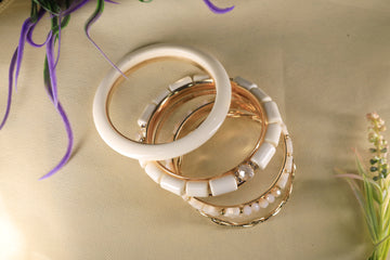 Golden Cascade Bangles