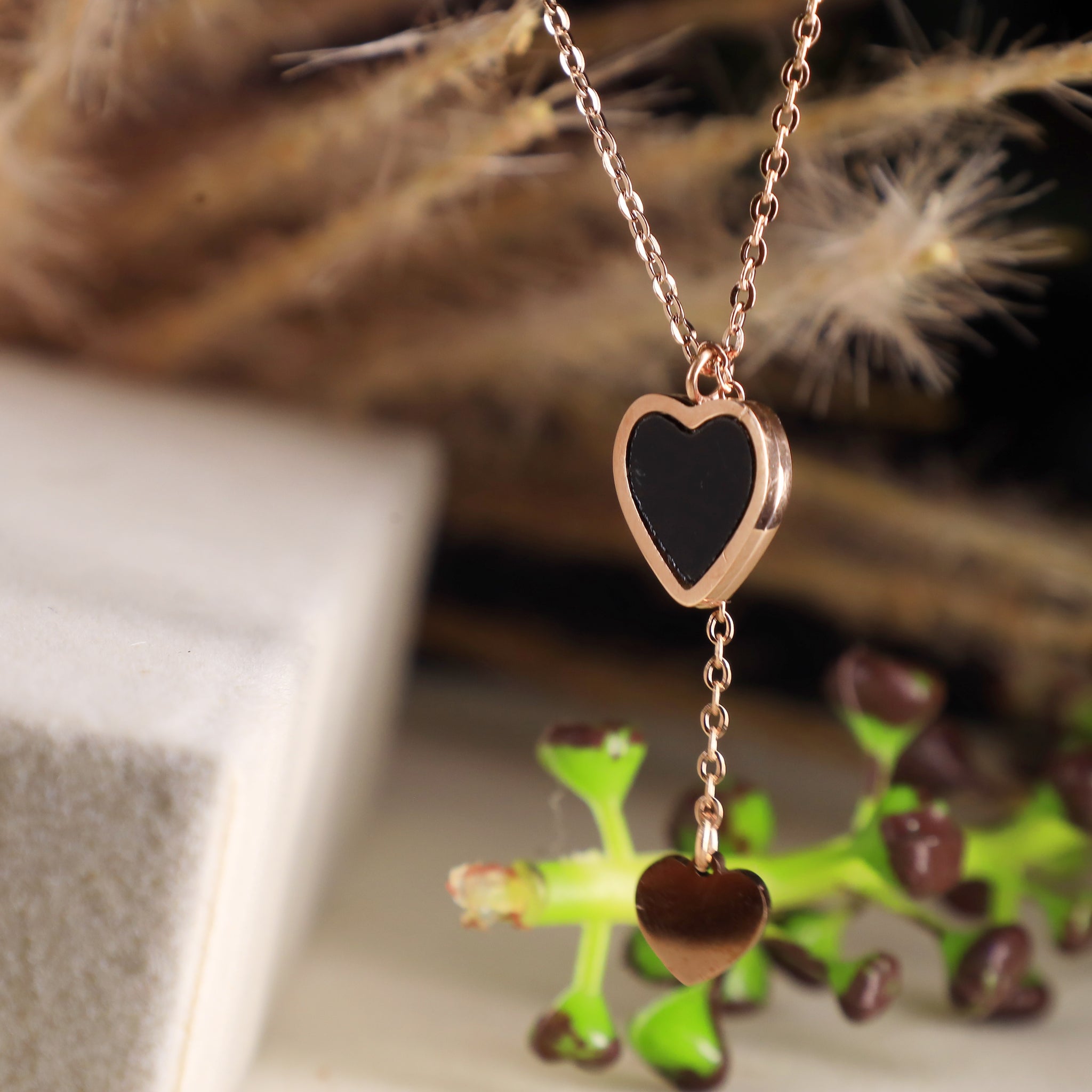 Dual Heart BL Pendant Chain