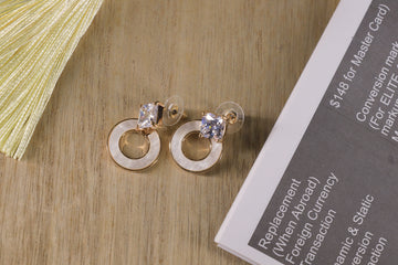 Crystal Halo Round Studs