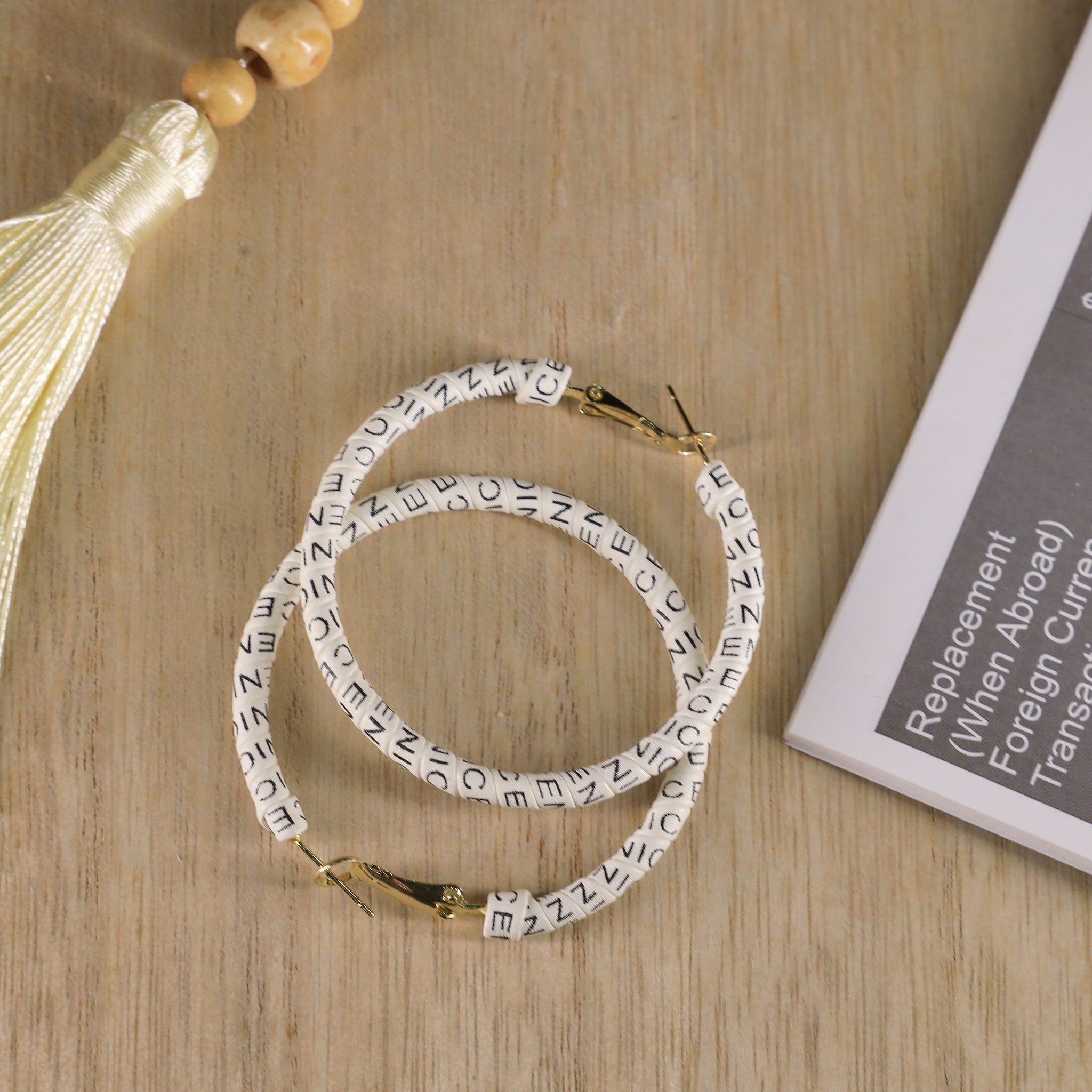 Monochrome Grace Hoops