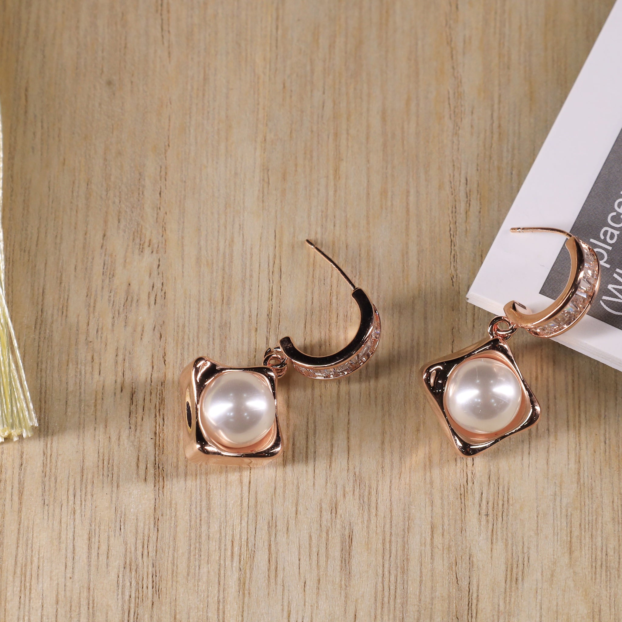 Luminous Pearl Cascades Earrings