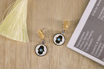 Halo Eye Drop Earring