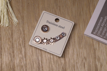 Chic Cluster Earrings Set