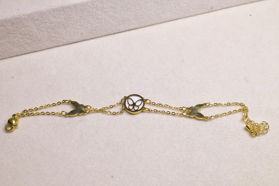 W Chain Bracelet -Courageous Wave Link