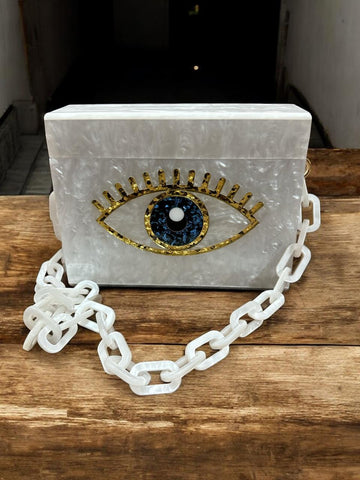 Evil Eye Box Clutch